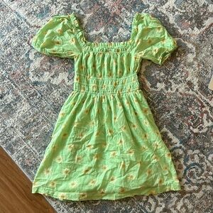 BP. XXS green floral dress